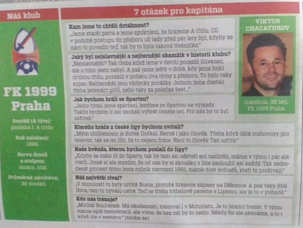 V dnešním vydání Deníku Sport článek s Viktorem!